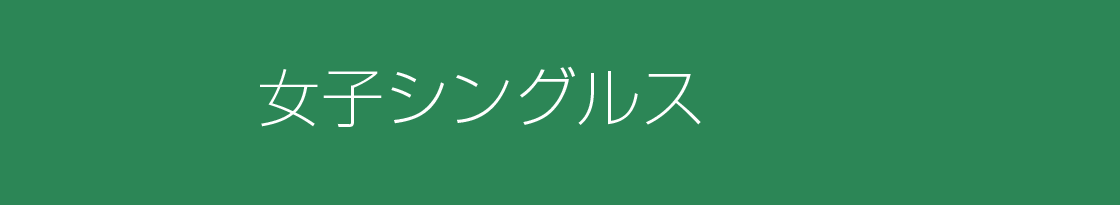 女子シングルスドロー