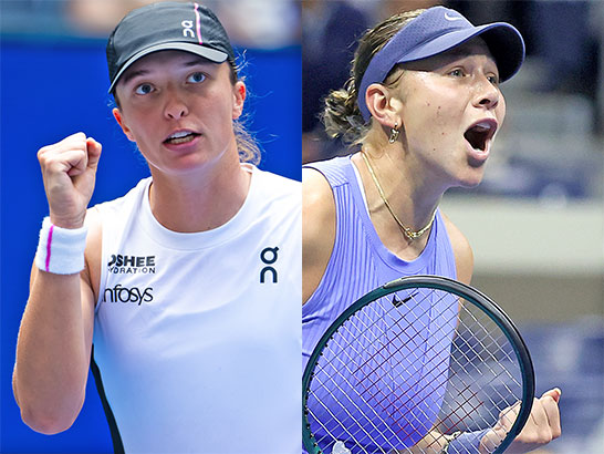 （左から）シフィオンテク、アニシモワ