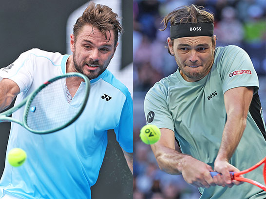 （左から）ワウリンカ、フリッツ