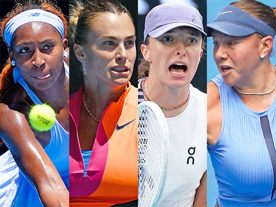 ガウフ、サバレンカ、シフィオンテク、アニシモワ