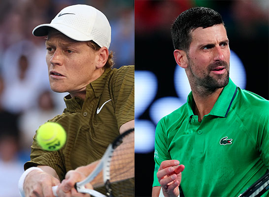 ヤニック・シナー、ノヴァーク・ジョコビッチ