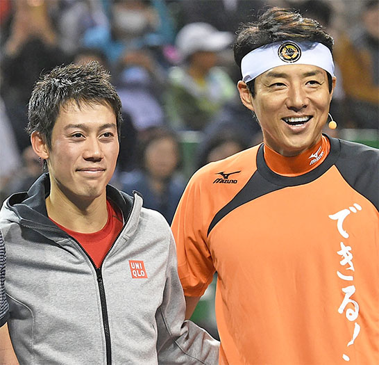 錦織圭、松岡修造