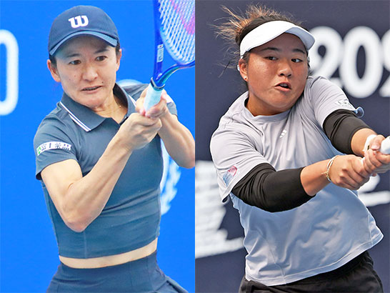 （左から）青山修子、リャン
