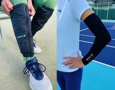 冬テニス冷え対策 パフォーマンスを落とさない必須ウォームギア2選 (C)日本シグマックス株式会社